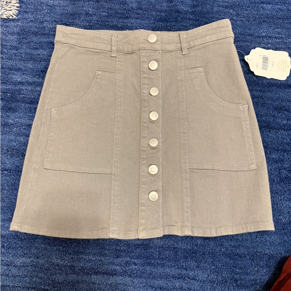 Altar'd State Tan A-Line Mini Skirt Casual
